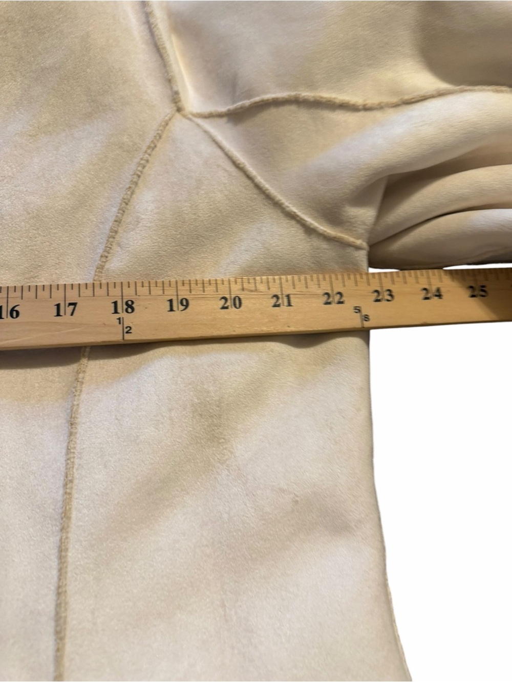 Coldwater Creek NWT Reversible Faux Fur Coat Ivory Shearling Quiet Luxury 16 - Picture 7 of 9